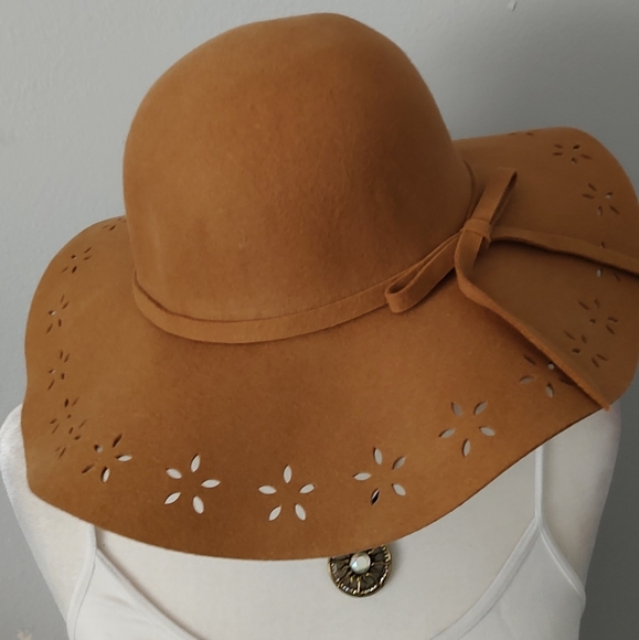 Hat Women Girls Faded Glory Wool Warm Size M/L Brown New With tag - Picture 5 of 7